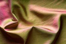 Folds On Taffeta Fabric With Color Tints, Background Image