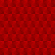 Red Zigzag Chevron Pattern Background Vector. Rectangle, Rhombus And Triangle Repeat Pattern Background.