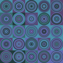 Pattern with random colored Circles Generative Art background illustration