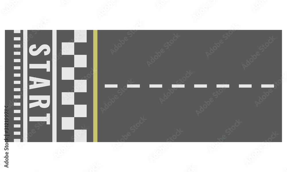 Starting Line Pattern Racing 2d Start line racing background for your kart race track design in top ...