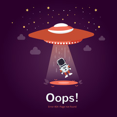 Poster - Error 404 page layout vector design. The page you requested could not be found.