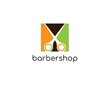 Simple and Lovely Logo of Barber Shop with Modern Concept. Design with Negative Space of Scissor on Square Flat. Suitable for Haircut Shop Symbol. Vector Illustration.