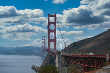 Fototapete - Golden Gate Bridge from Sausalito