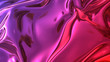 3D render beautiful folds of foil with gradient iridescent blue red color in full screen, as clean fabric abstract background. Simple soft material with crease like waves on liquid surface. 53