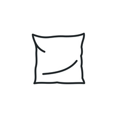 Leinwandbilder - Pillow icon template color editable. Pillow symbol vector sign isolated on white background illustration for graphic and web design.