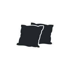 Leinwandbilder - Pillow icon template color editable. Pillow symbol vector sign isolated on white background illustration for graphic and web design.