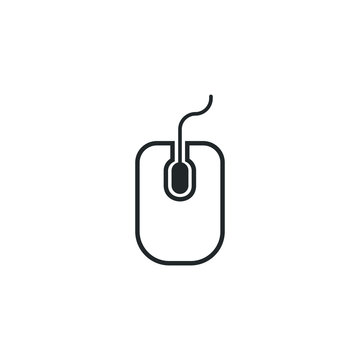 Mouse icon template color editable. Mouse symbol vector sign isolated on white background illustration for graphic and web design.