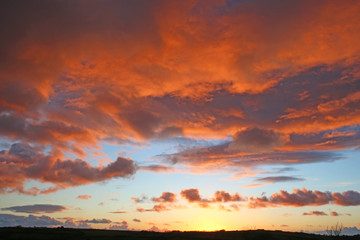 Wall Mural - Sunset in North Devon	