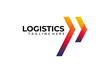 logistic logo icon vector isolated