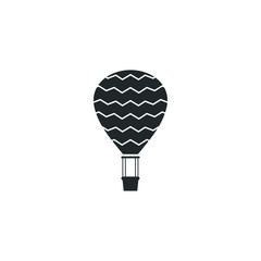 Aufkleber - Air balloon icon template color editable. Air balloon symbol vector sign isolated on white background illustration for graphic and web design.