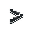 Stairs icon template color editable. Stairs symbol vector sign isolated on white background illustration for graphic and web design.