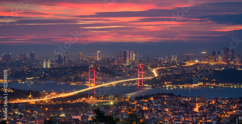 Bosphorus bridge in Istanbul, Turkey Wallpaper Mural