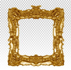 Gold picture frame