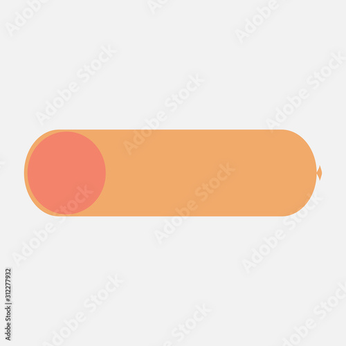 Fotomural Big sausage with slices of bacon