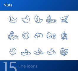 Poster - Nuts icons