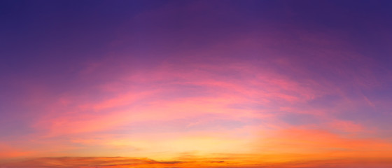 panorama twilight sky nature background