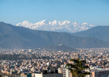 Kathmandu Valley And The Himalaya Mountains