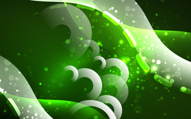 Fototapete - Neon abstract background. Background decoration. Trendy graphic design.
