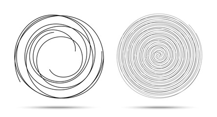 Wall Mural - spiral logo design elements. vector illustration. set of spirals.