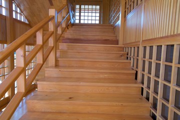 Canvas Print - staircase in an old building