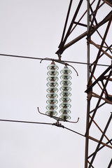 Transmission line for high voltage.