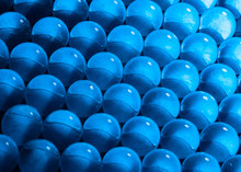Texture Of Blue Gel Balls With Blur