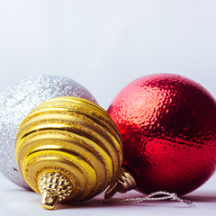 Poster - Merry Christmas and Happy New Year - Christmas balls