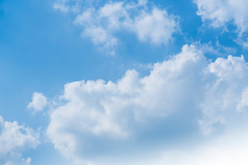 blue sky with clouds background, beautiful amazing shape