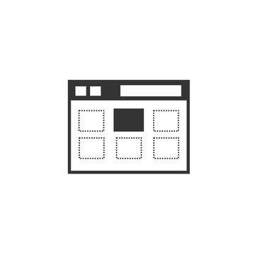 web page icon vector illustration for graphic design and websites