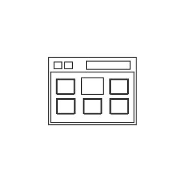 web page icon vector illustration for graphic design and websites