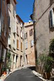 Fototapeta Perspektywa 3d - France, Provence , Hyeres, old town street