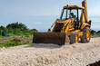 © Jacquelin - Tractor Leveling Marl On Road Construction Site