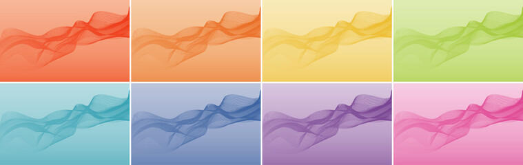 Wall Mural - Background template with abstract patterns in many colors