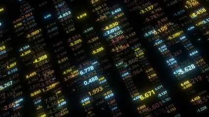Wall Mural - falling numbers big data background