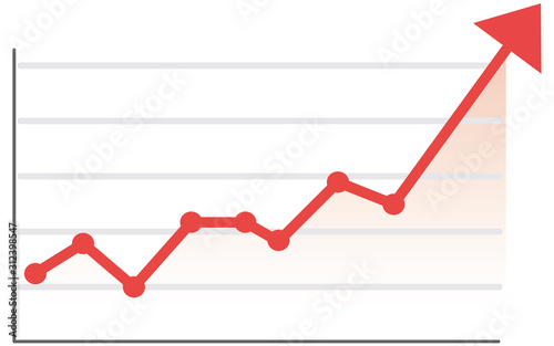イラスト素材 企業 業績 財政状態 株価 Up 日経 Nyダウ Stock Vector Adobe Stock