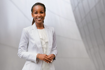 Wall Mural - Headshot of an african american businesswoman, CEO, finance, law, attorney, legal, representative