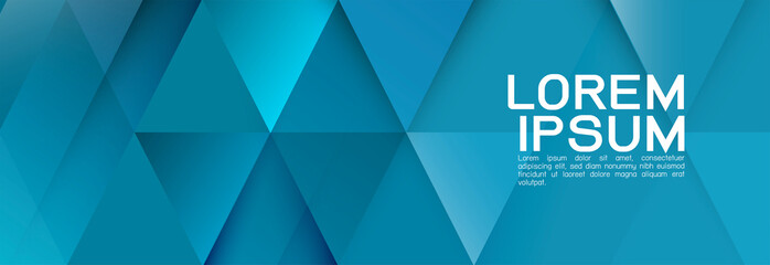 Poster - colorful repeating triangles gradient geometric in contemporary style. abstract geometric horizontal