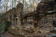 Crumbling wall of the Sope Creek Civil War Ruins