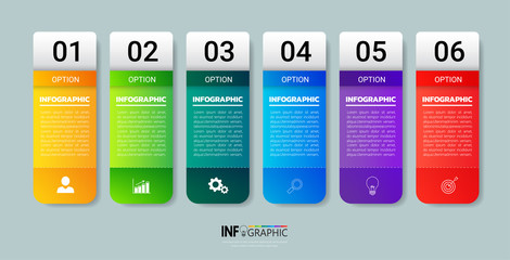 nfographics design template, Business concept with 5 steps , can be used for workflow layout, diagram, annual report, web design.Creative banner, label vector.