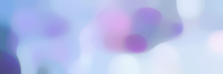 Wall Mural - blurred horizontal background bokeh graphic with lavender blue, steel blue and light pastel purple colors and space for text or image