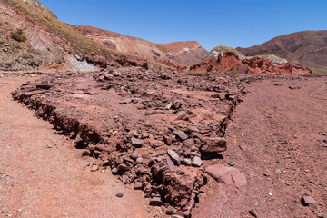 Wall Mural - Valle Arcoiris, Rainbow valley, near San Pedro de Atacama in Chile