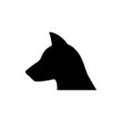 dog head icon - illustration