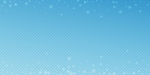 Sparse glowing snow Christmas background. Subtle f