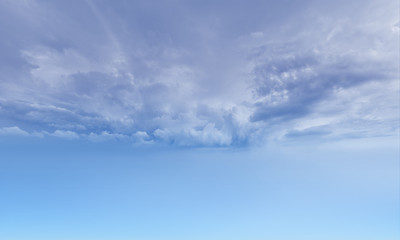 Background of blue sky and white clouds