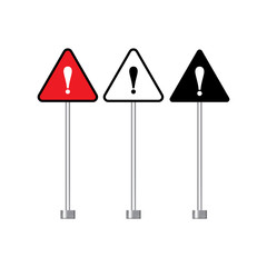 Danger sign, warning sign, attention sign. Danger warning attention icon. vector illustration