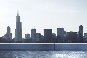 Fototapete - Beautiful Chicago skyline