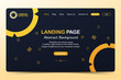 beautiful landing page abstract background Website Vector Template Design  