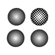 © Erta - Halftone effect set. Different gradient circles in halftone effect