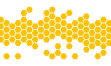 Abstract Honeycombs Design Vector Illustration.