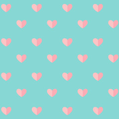 Wall Mural - Hearts background, Valentine's day pattern